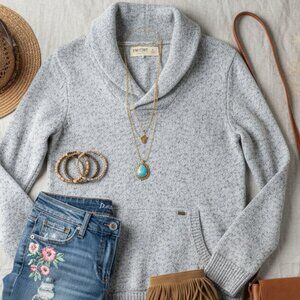 Timeout Los Angeles Shawl Neck Sweater - Large